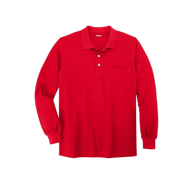 KingSize Men's Big & Tall Long-Sleeve Piqué Polo KingSize Men's Big & Tall Long-Sleeve Piqué Polo